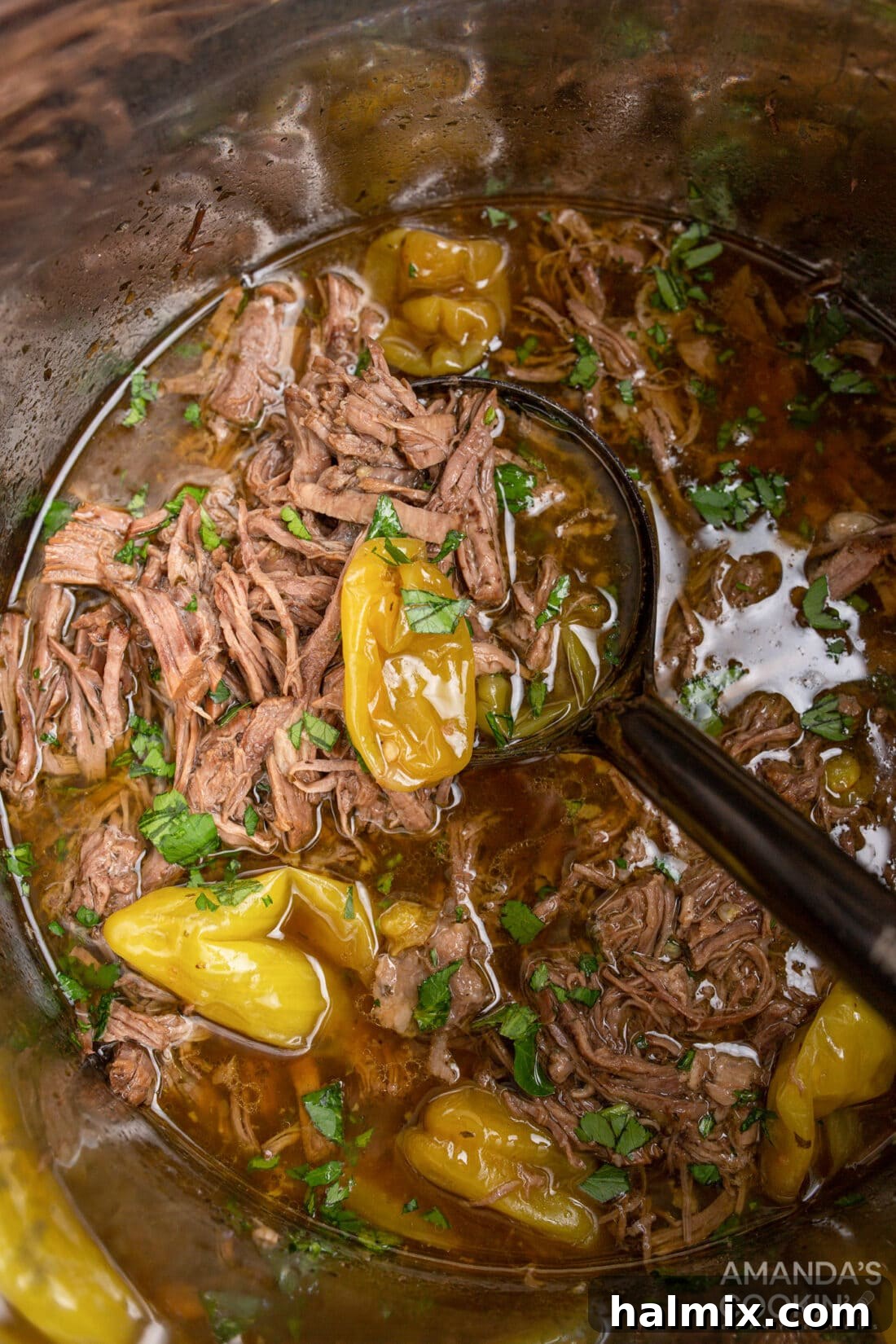 Mississippi Magic in Your Instant Pot 3 Instant Pot Mississippi Pot Roast ready to be shredded
