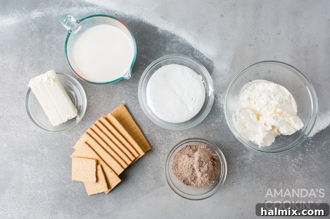 Frosty S'mores 4 ingredients for frozen smores