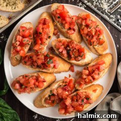 Plate of Bruschetta