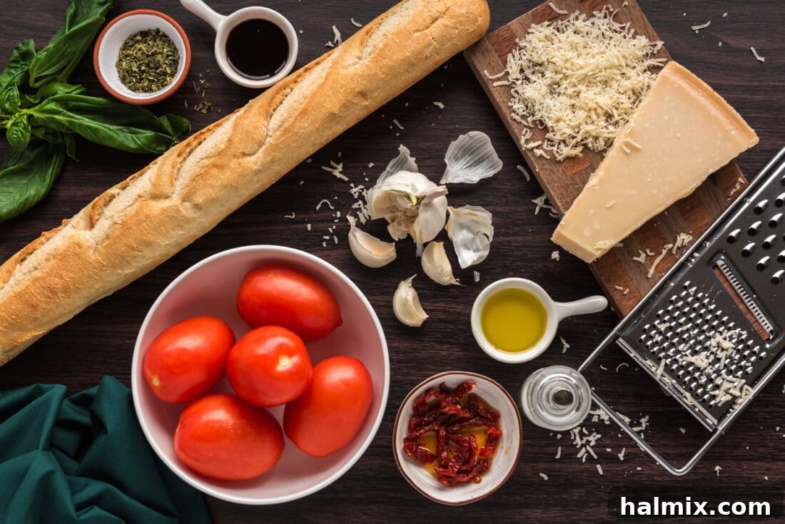 Ingredients for Bruschetta