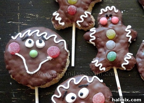 Finished Rice Krispy Treat Gingerbread Men