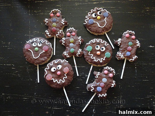 A Tray of Festive Rice Krispy Treat Gingerbread Men