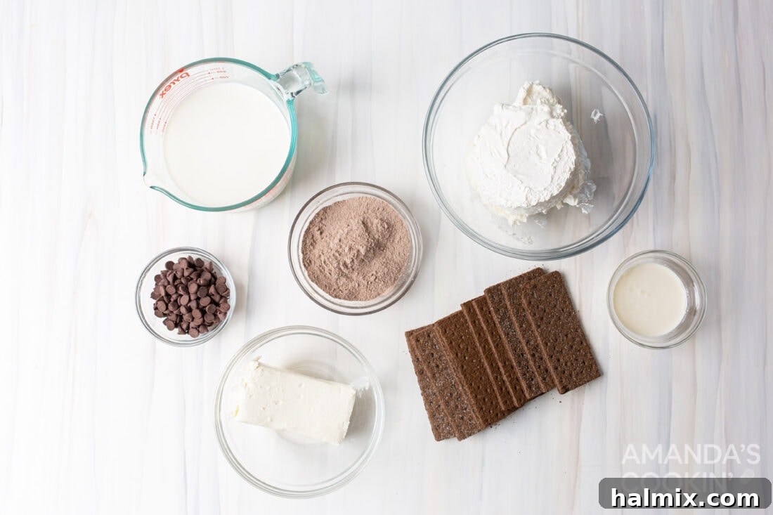 ingredients for Chocolate Icebox Cake