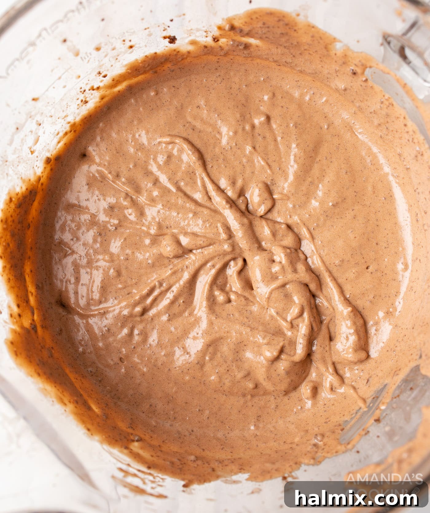 chocolate pudding mixture in bowl
