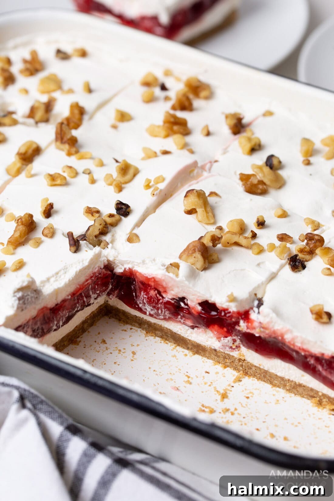 Cherry Velvet 3 pan of cherry lush dessert