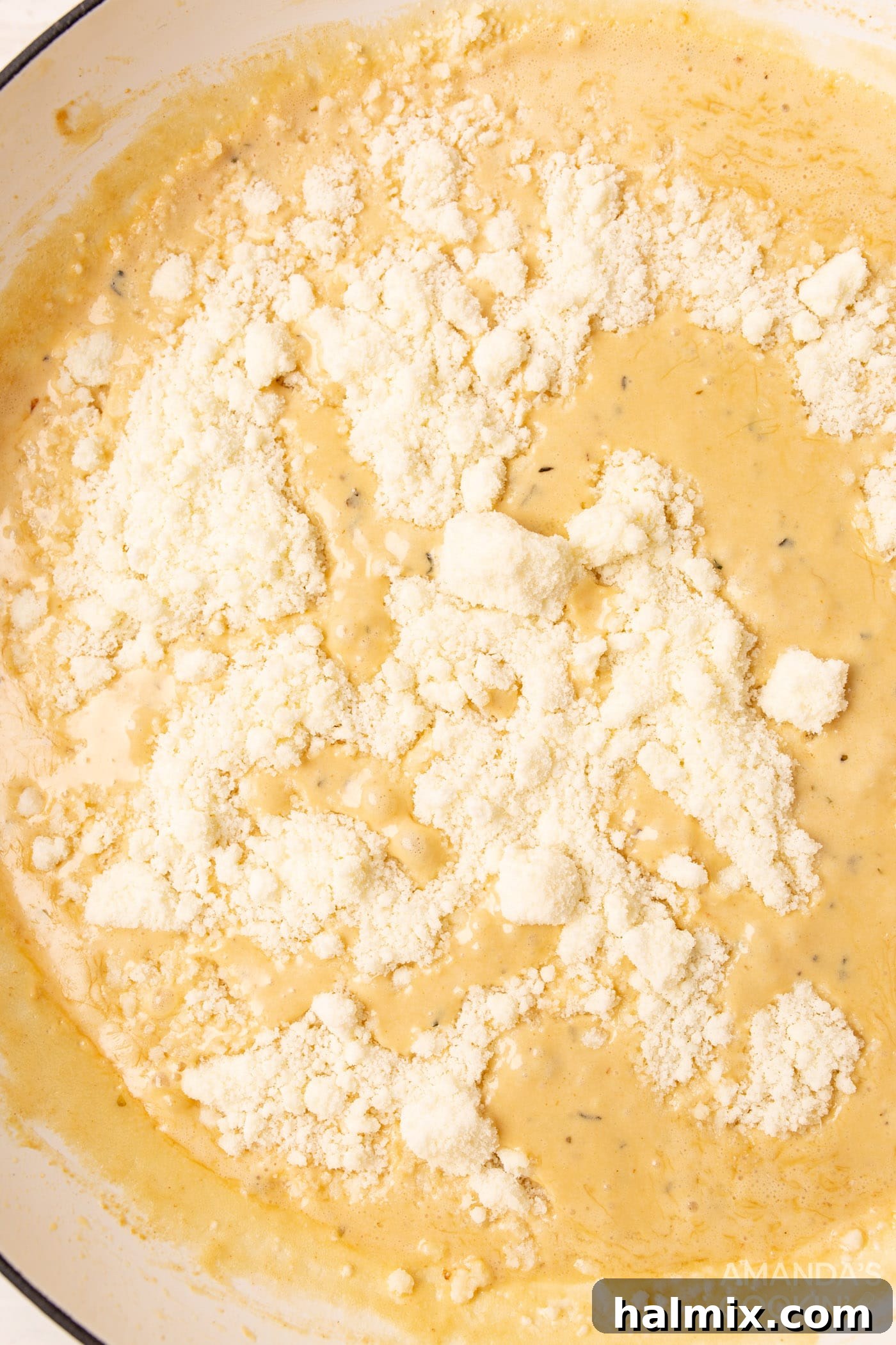 flour in alfredo sauce
