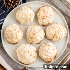 Pumpkin Cake Mix Cookies with frosting