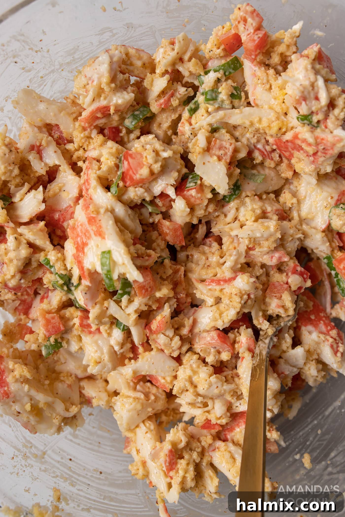 crab cake mixture in a bowl