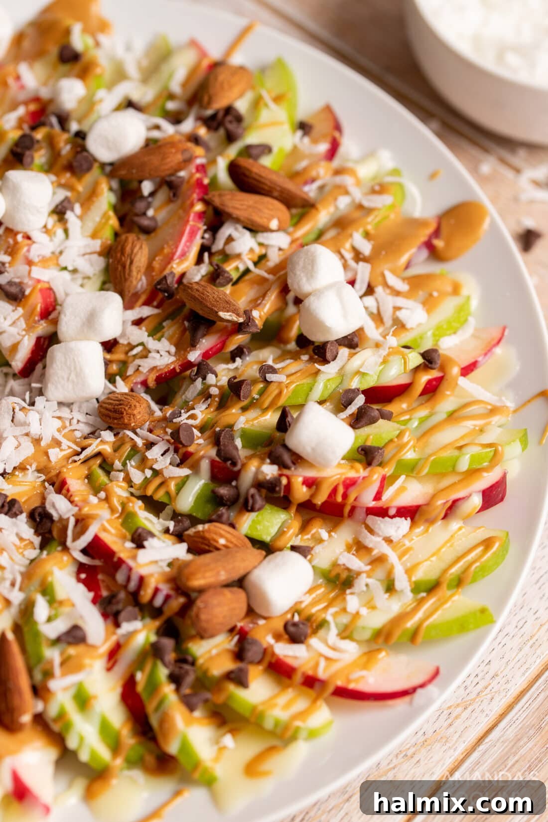 Crisp Apple Stacks 7 Apple Nachos