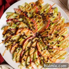 Crisp Apple Stacks 8 Apple Nachos