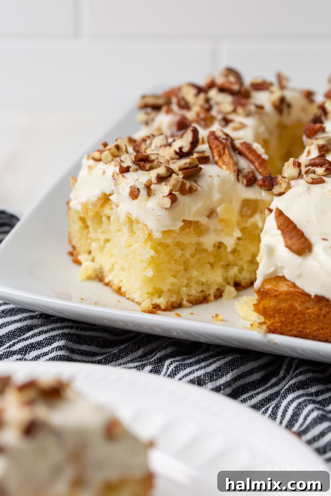 Elvis Presley Cake cut into individual pieces, ready for serving