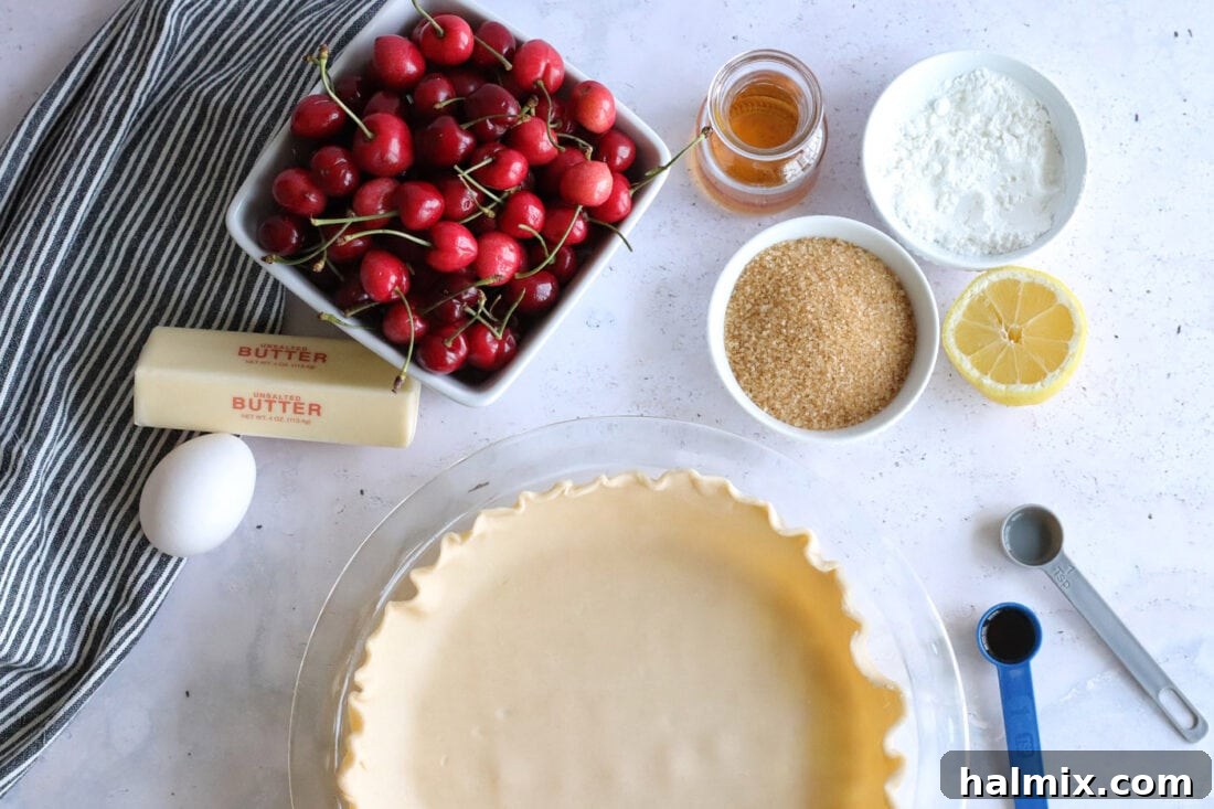 ingredients for Cherry Pie