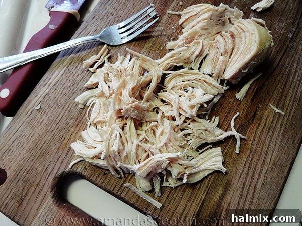 Shredded Chicken for Creamy Chowder