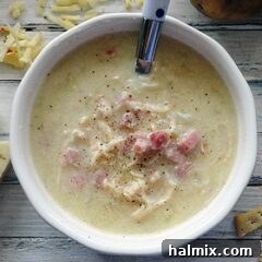 Cheesy Chicken & Ham Chowder