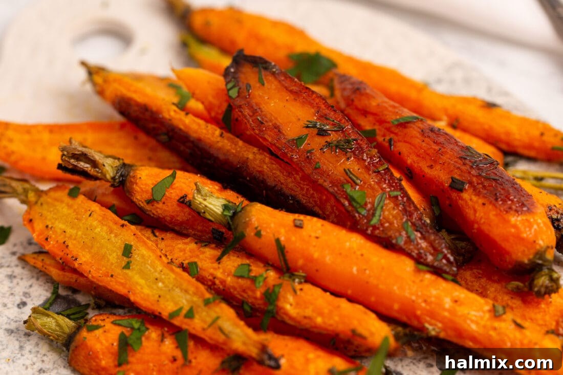 Caramelized Roasted Carrots 7 plate of Roasted Carrots