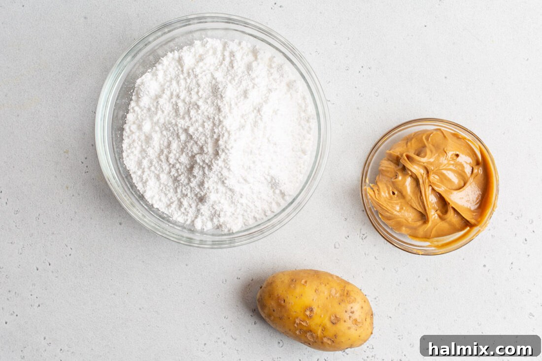 Homestyle Potato Fudge 4 ingredients for Potato Candy