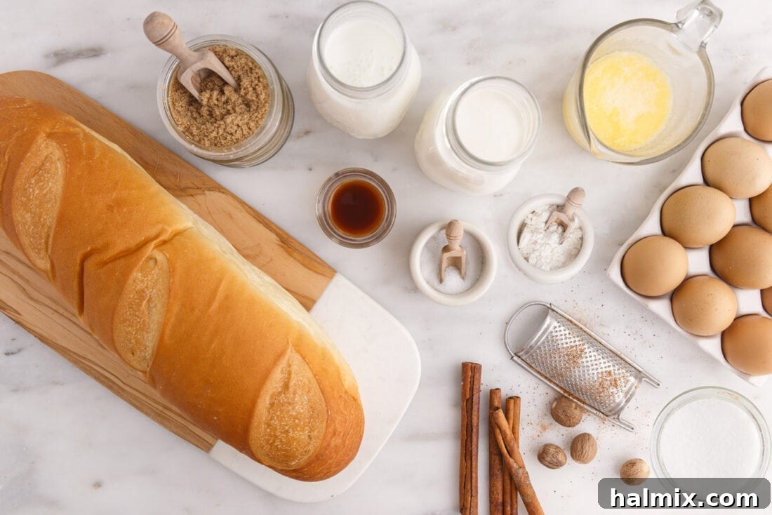 Decadent Bread Pudding Delight 4 ingredients for Bread Pudding