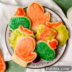 Brushstroke Delights 10 A perfectly baked and decorated paintbrush cookie, showcasing its vibrant colors and inviting texture.