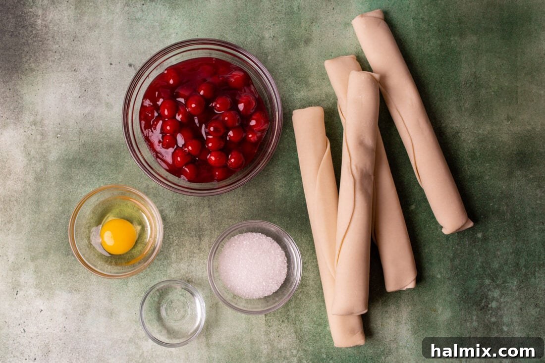 ingredients for Cherry Pie Cookies