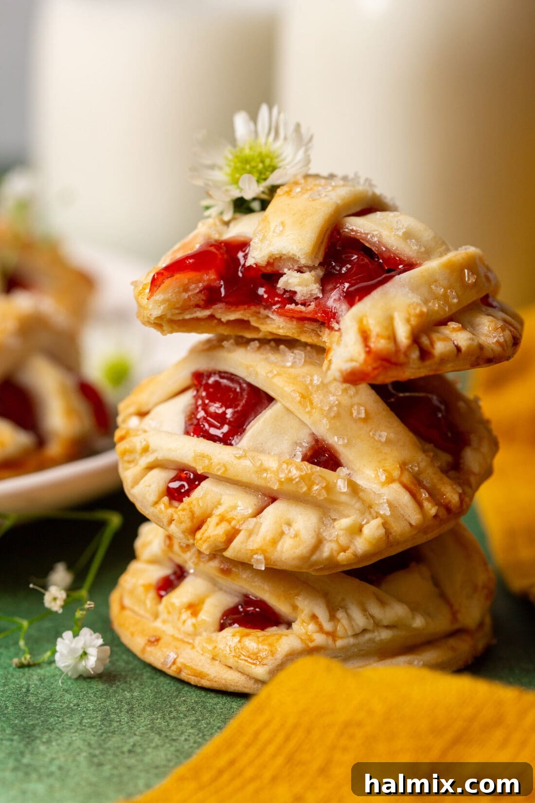 stack of Cherry Pie Cookies