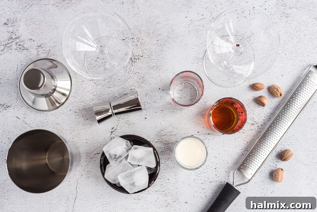 Velvet Brandy Dream 4 ingredients for Brandy Alexander