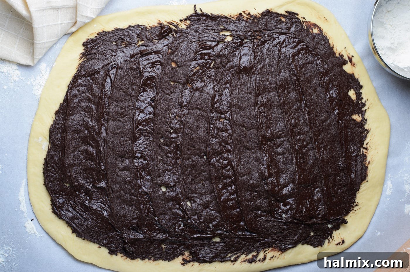 Braided Chocolate Heaven 11 chocolate filling inside babka dough