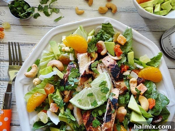 Key West Grilled Chicken Salad Key West Grilled Chicken Salad with vibrant ingredients