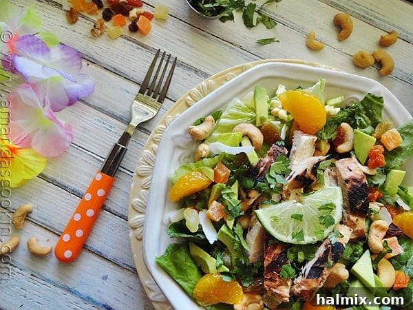 Key West Grilled Chicken Salad Farewell shot of the beautiful Florida ocean