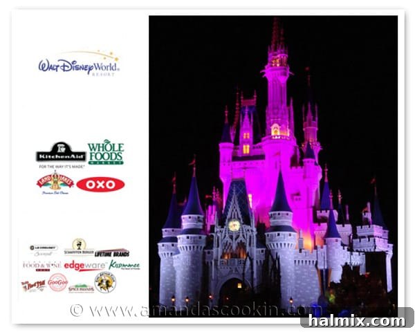 Food Blog Forum Disney Castle illuminated at night, symbolizing a dream destination