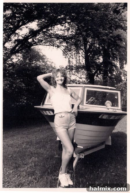 A beautiful portrait of my mother, full of love and happiness.