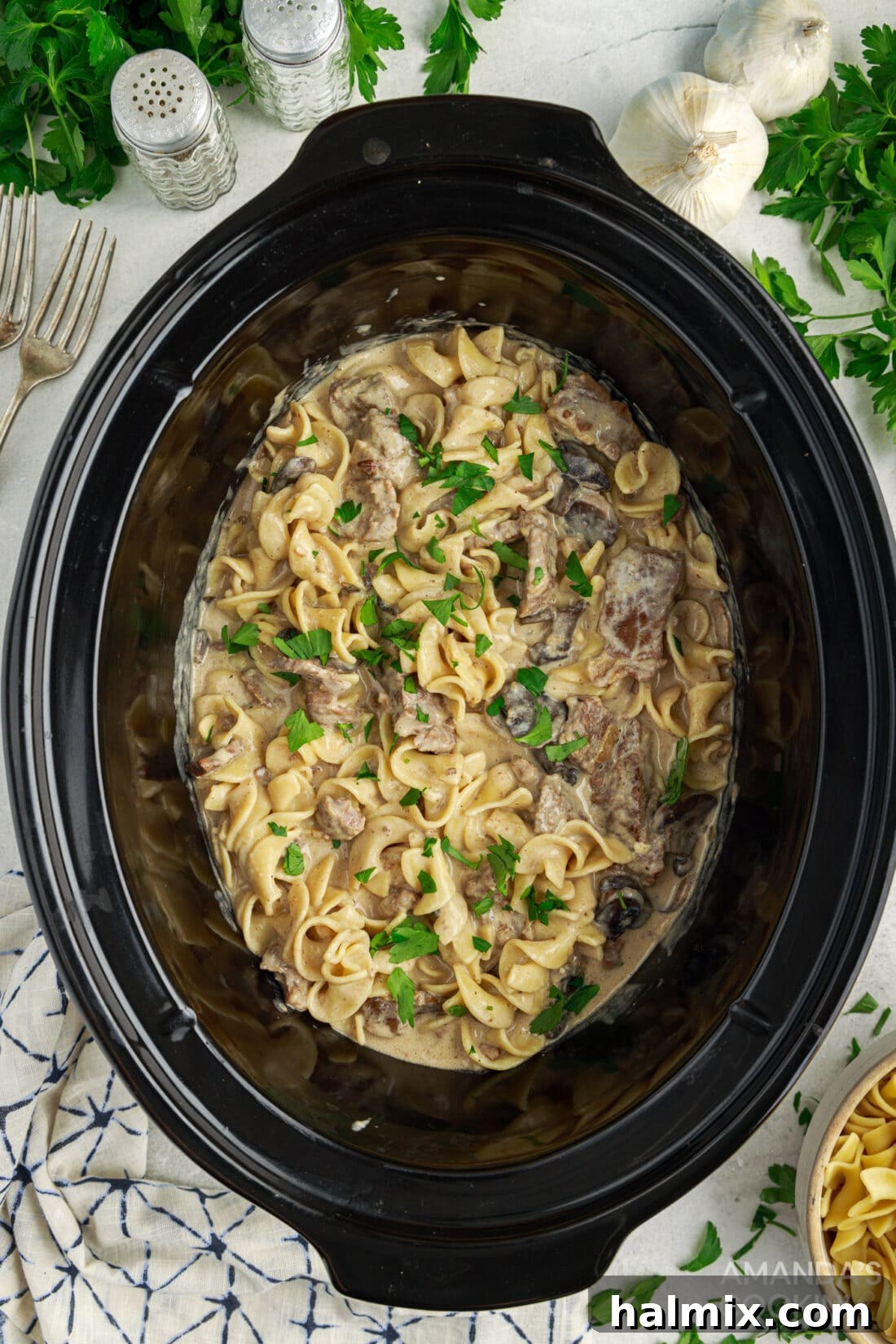Crockpot Beef Stroganoff