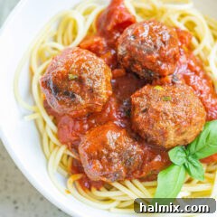 Spaghetti & Meatballs in Marinara