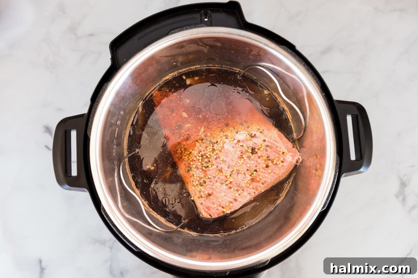 cooked corned beef in instant pot