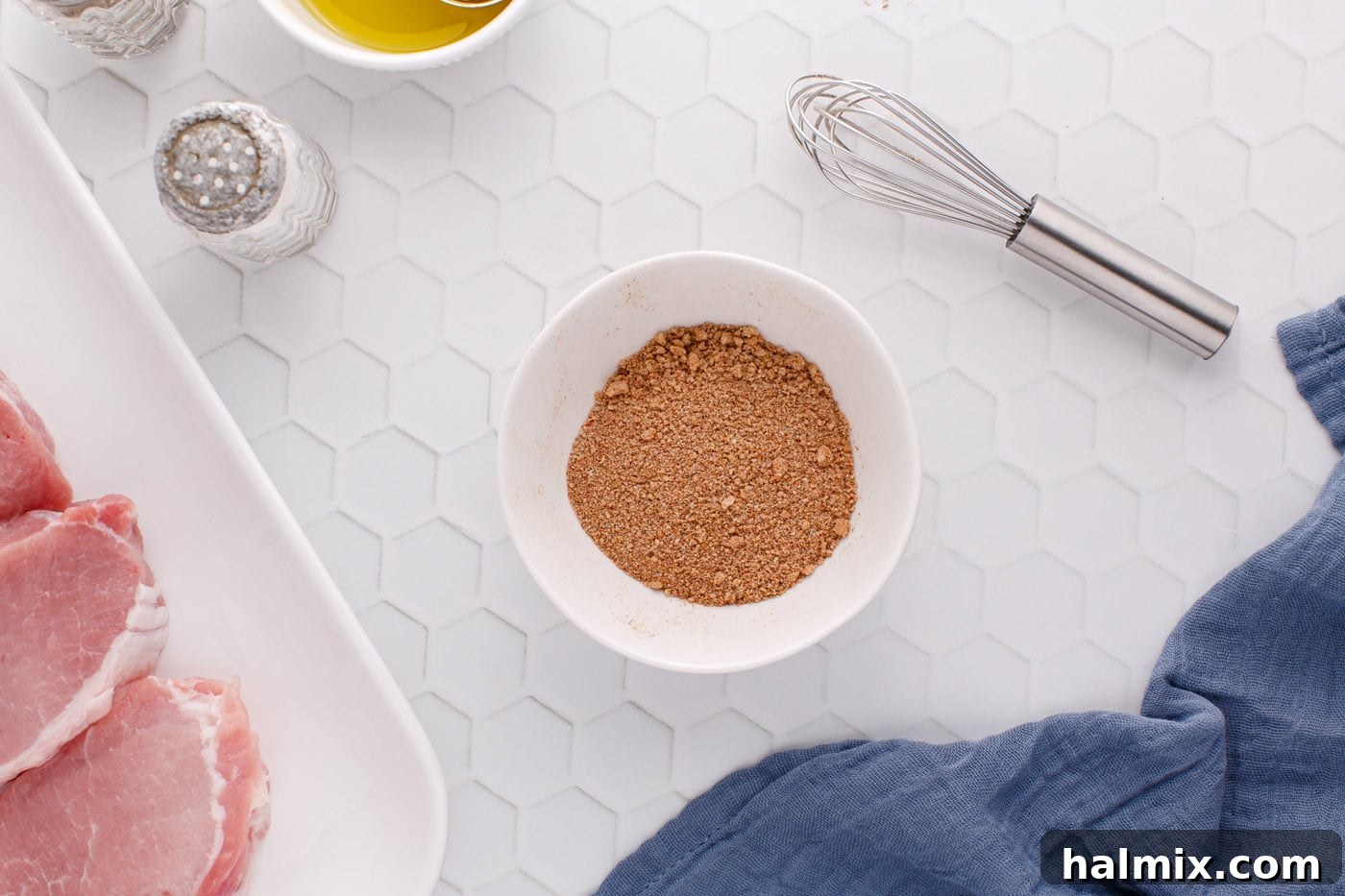 seasonings in a small bowl