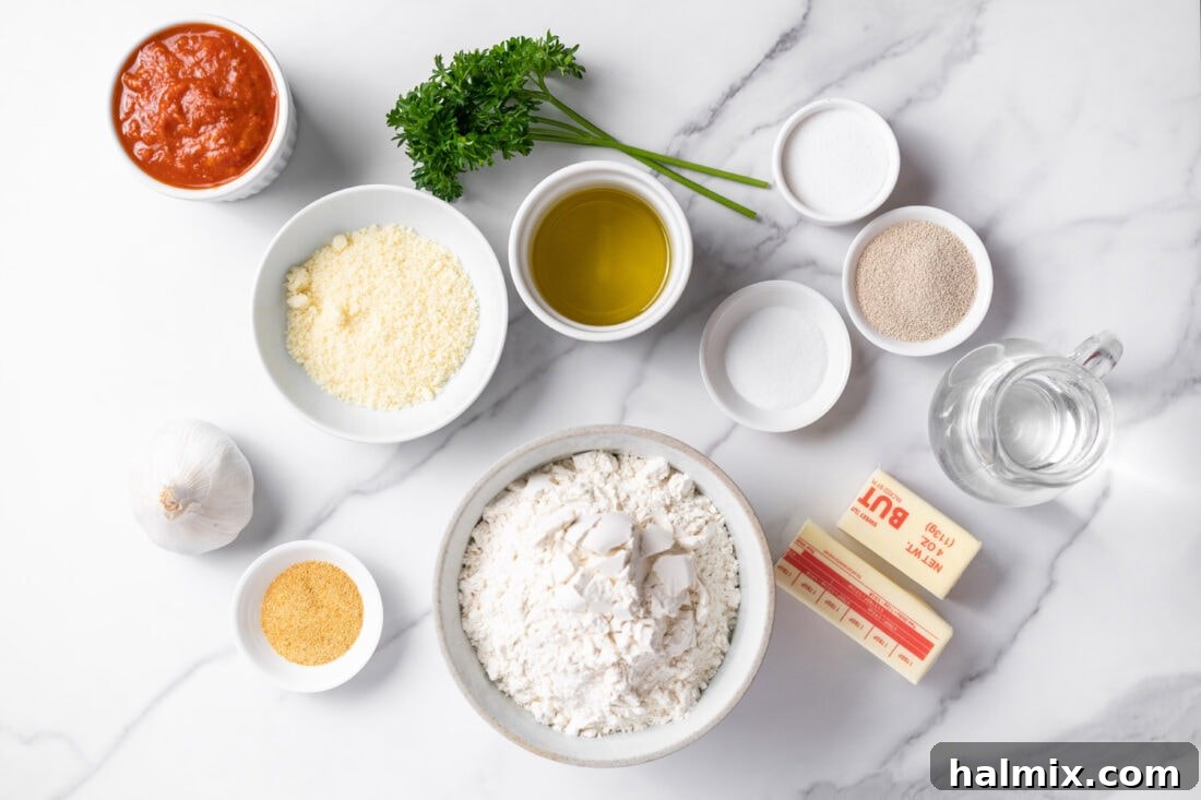 garlic knots ingredients
