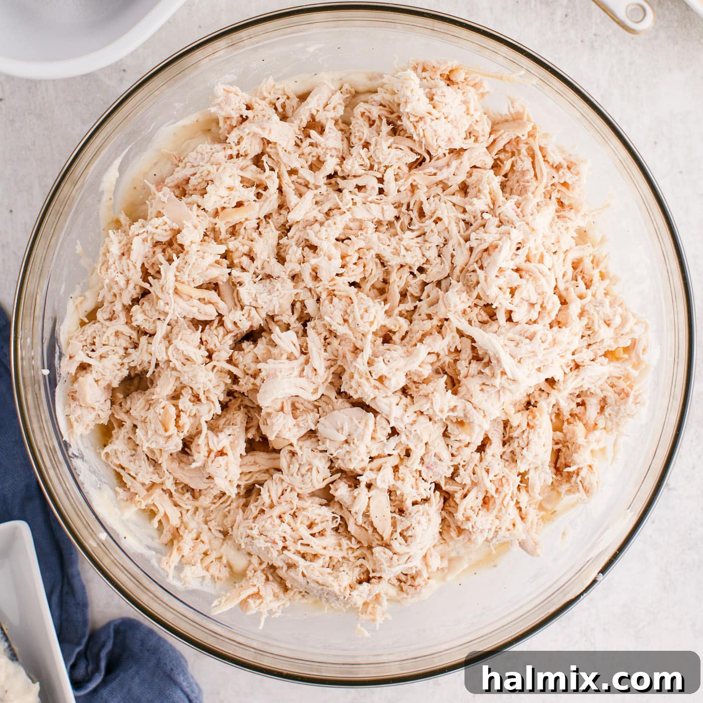 Creamy Baked Chicken Tetrazzini 6 well-mixed chicken tetrazzini mixture