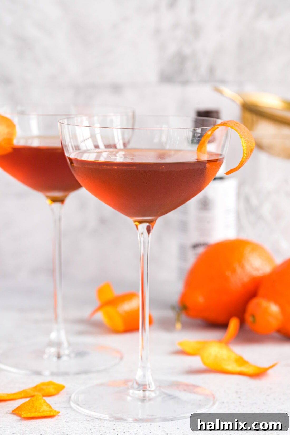 Manhattan Cocktail in a martini glass