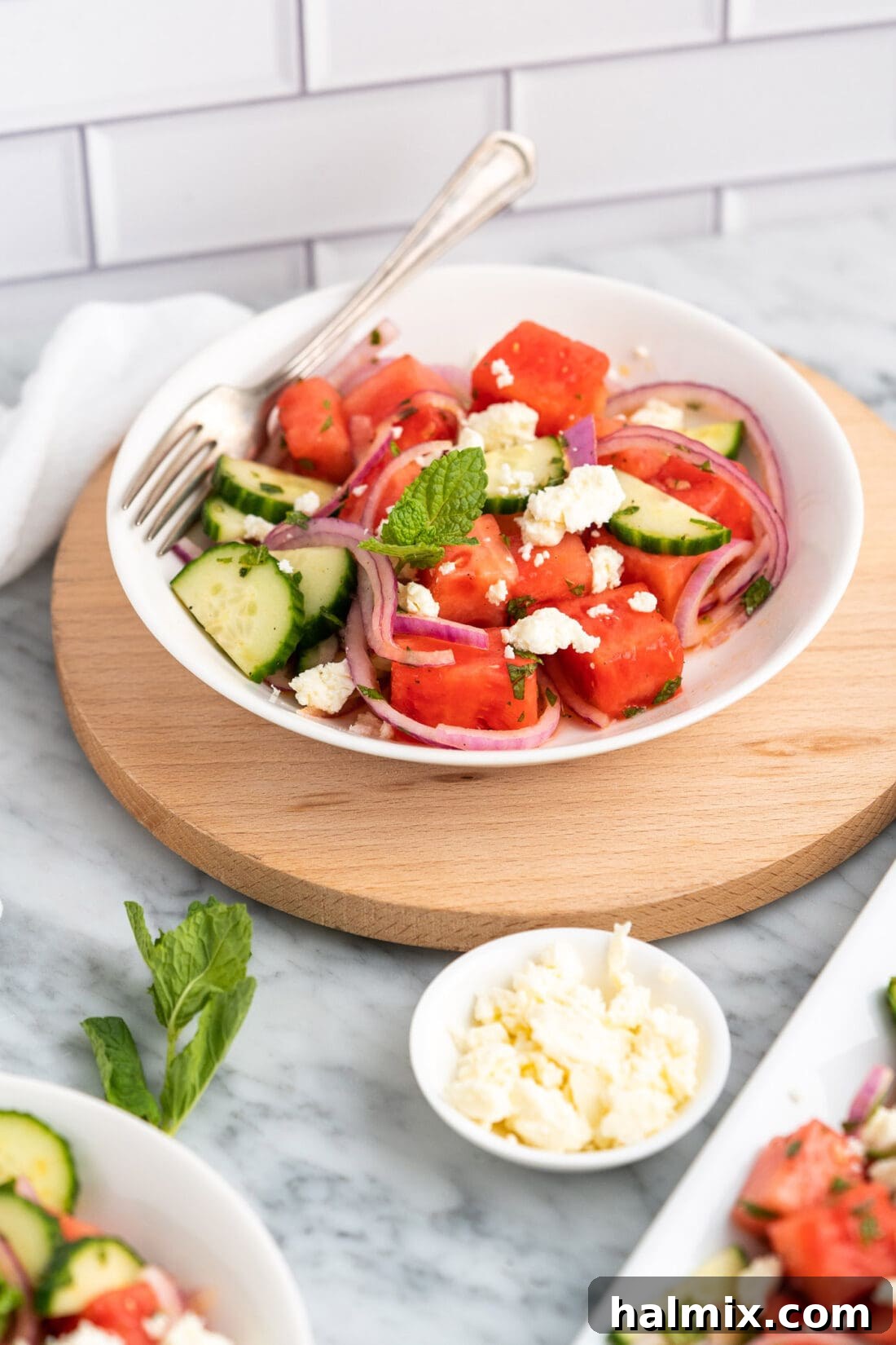 bowl of Watermelon Salad