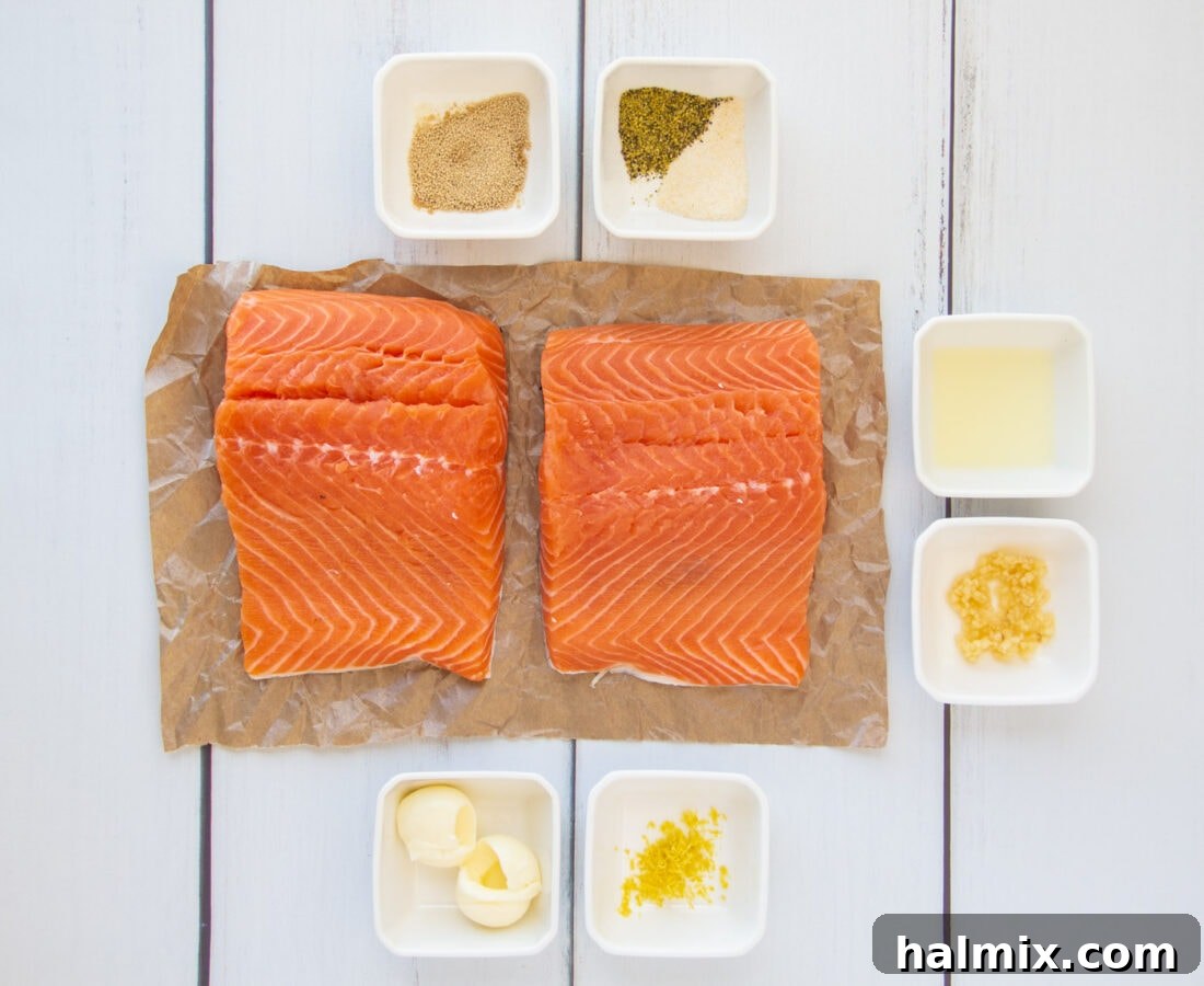 Lemon Salmon ingredients