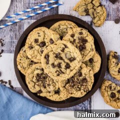 Plate of Chocolate Chip Cookies