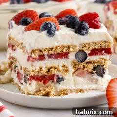 Mixed Berry Icebox Cake