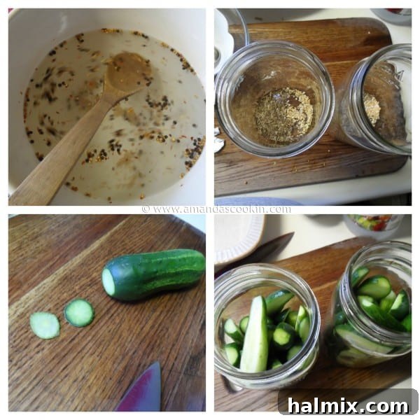 Homemade Claussen Pickles Copycat steps by AmandasCookin.com