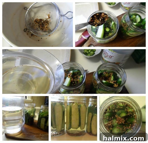 Homemade Claussen Pickles Copycat steps by AmandasCookin.com