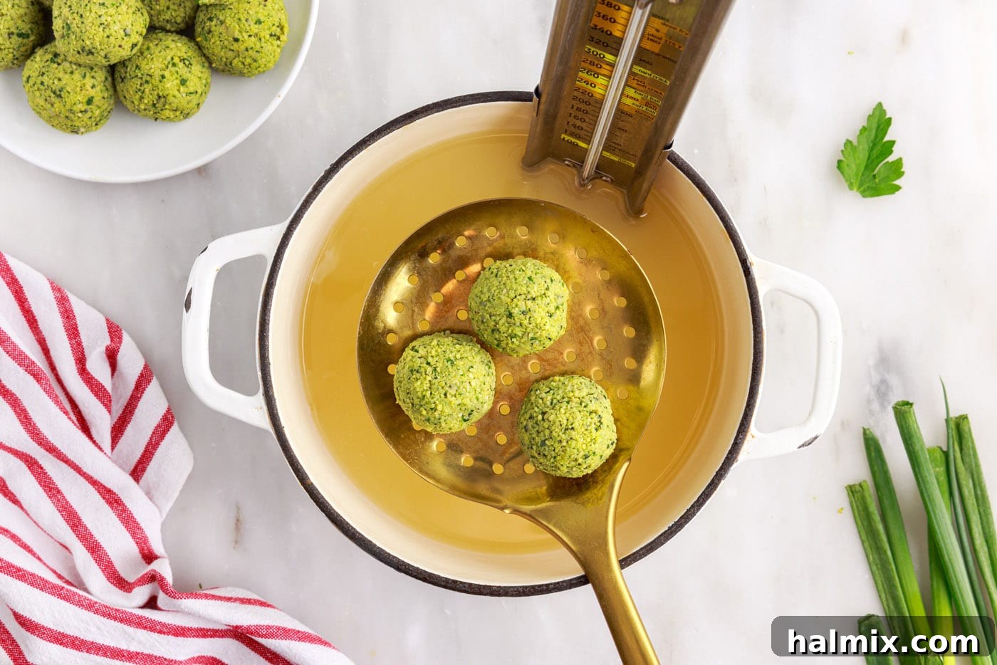 The Golden Chickpea Delight 12 falafel balls over oil