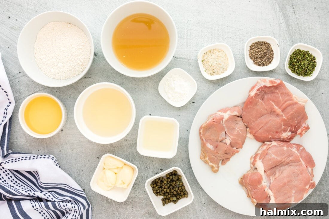 Tender Veal Cutlets with Lemon Caper Sauce 4 Veal Piccata ingredients