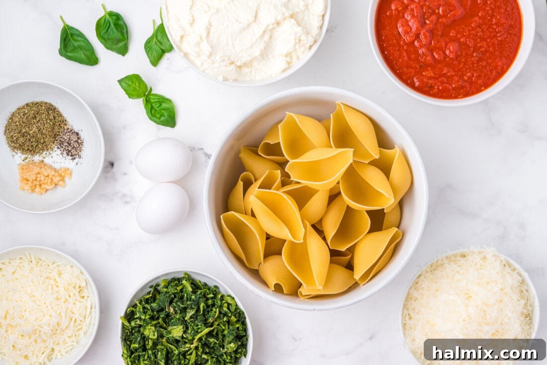 Stuffed Shells ingredients