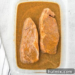 Steak Marinade in a glass bowl