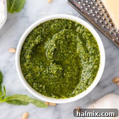 Pesto in a bowl