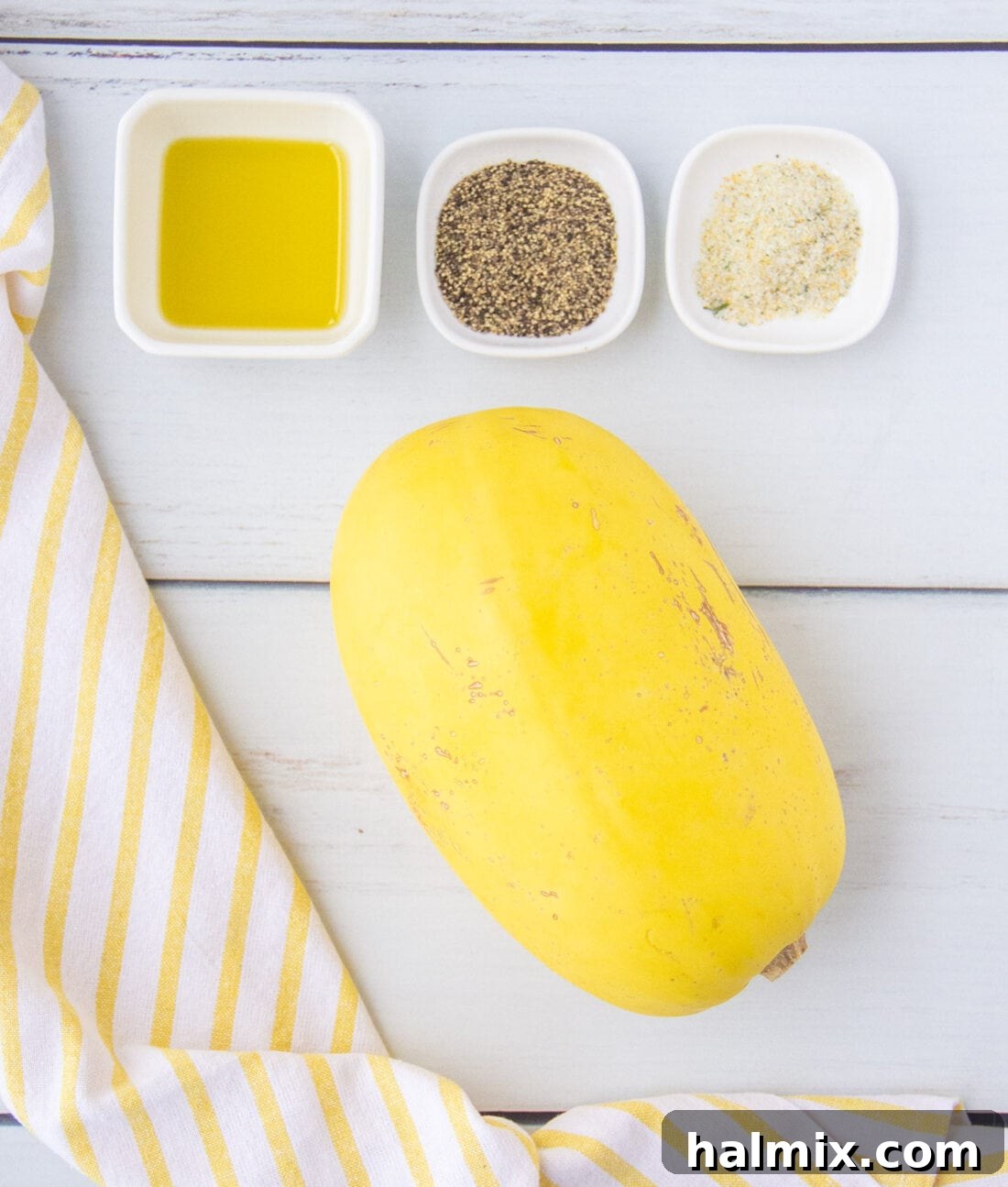 ingredients to make Baked Spaghetti Squash