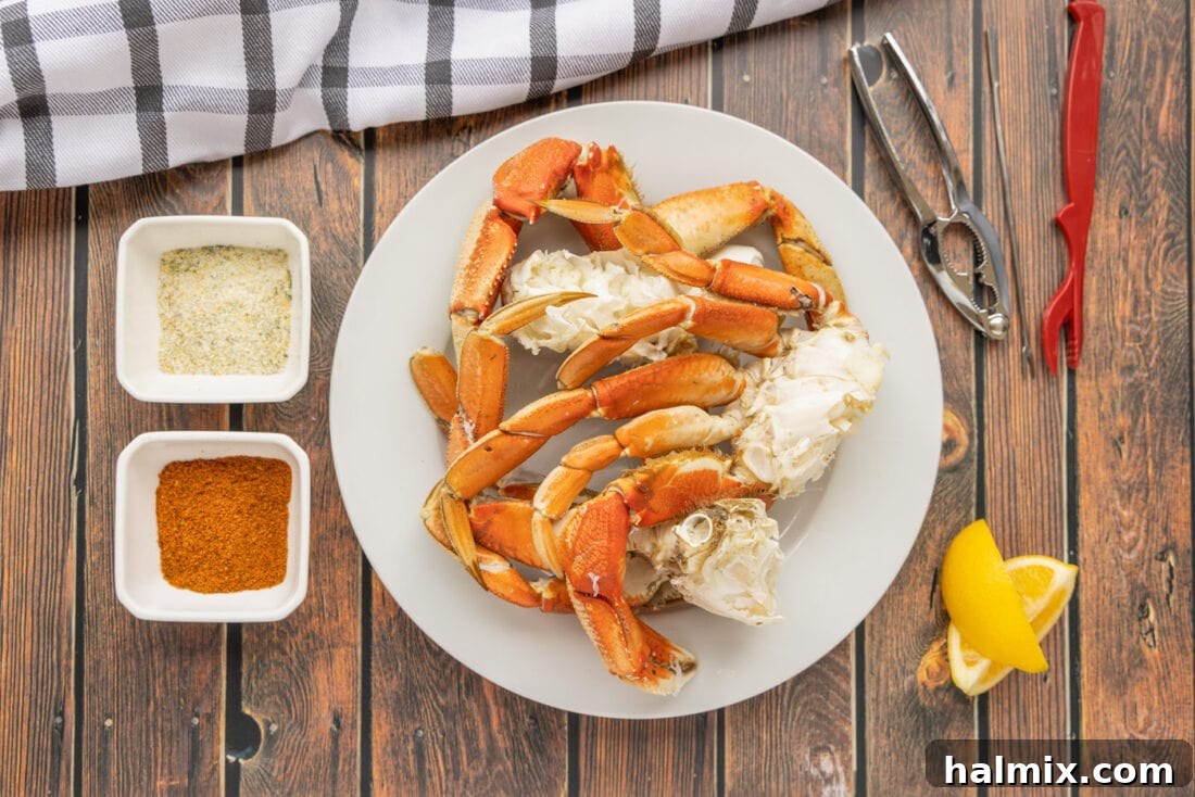 Succulent Dungeness Crab Legs 4 Ingredients for steaming Dungeness Crab Legs